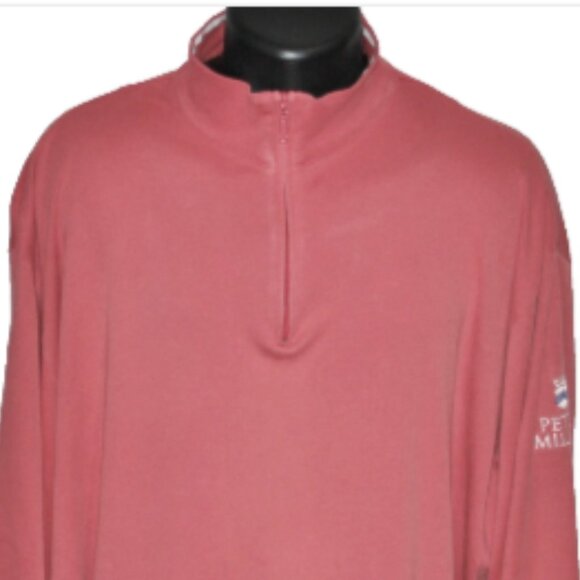 Rare Peter Millar Tour Design Pima Cotton 1/4 Zip Pullover Millar Crown Logo XL - Picture 3 of 10